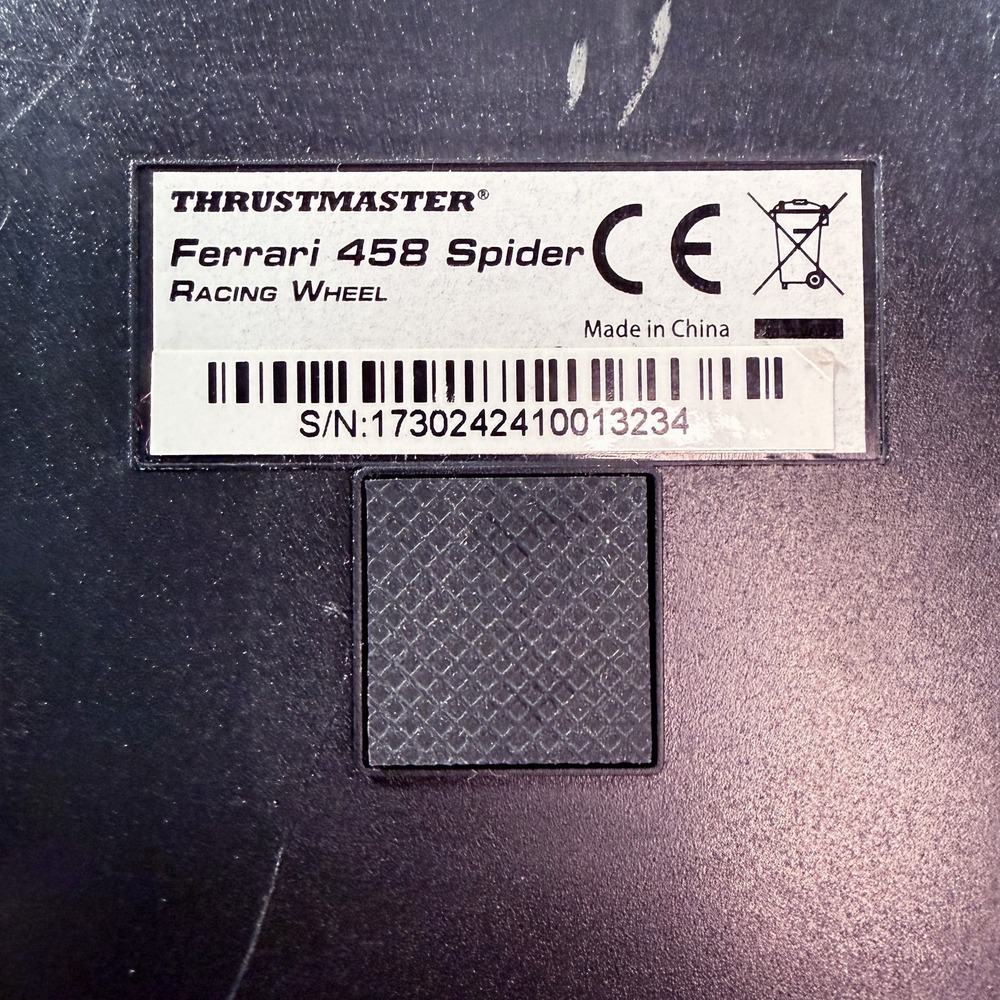 Xbox One Thrustmaster Ferrari 458 Spider Racing Wheel & Pedals Complete Tested - Picture 12 of 13
